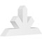 Ekena Millwork Saratoga Architectural Grade PVC Gable Bracket, 48"W x 26"H x 6"D x 6"F, 13/12 Pitch GBP048X26X0606SAR00 - alternate 1